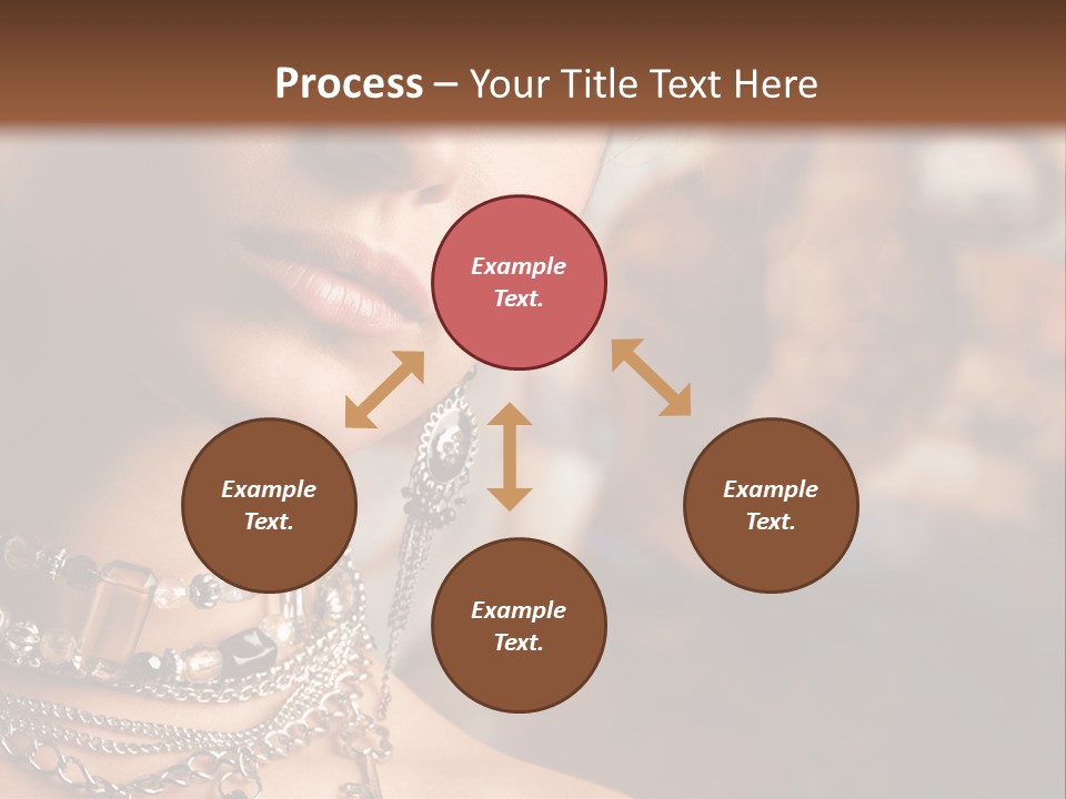 Makeup Glossy Earrings PowerPoint Template