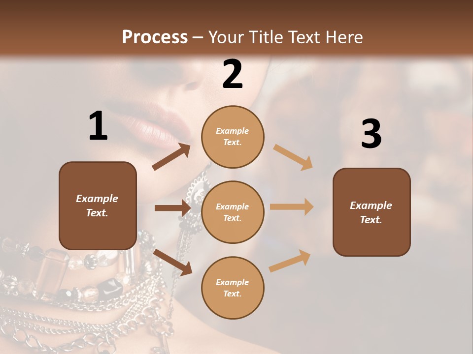 Makeup Glossy Earrings PowerPoint Template