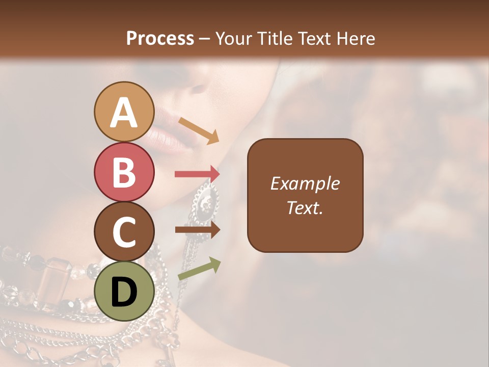 Makeup Glossy Earrings PowerPoint Template