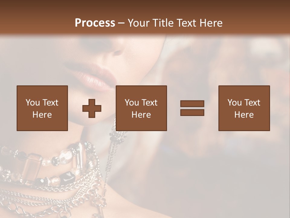 Makeup Glossy Earrings PowerPoint Template