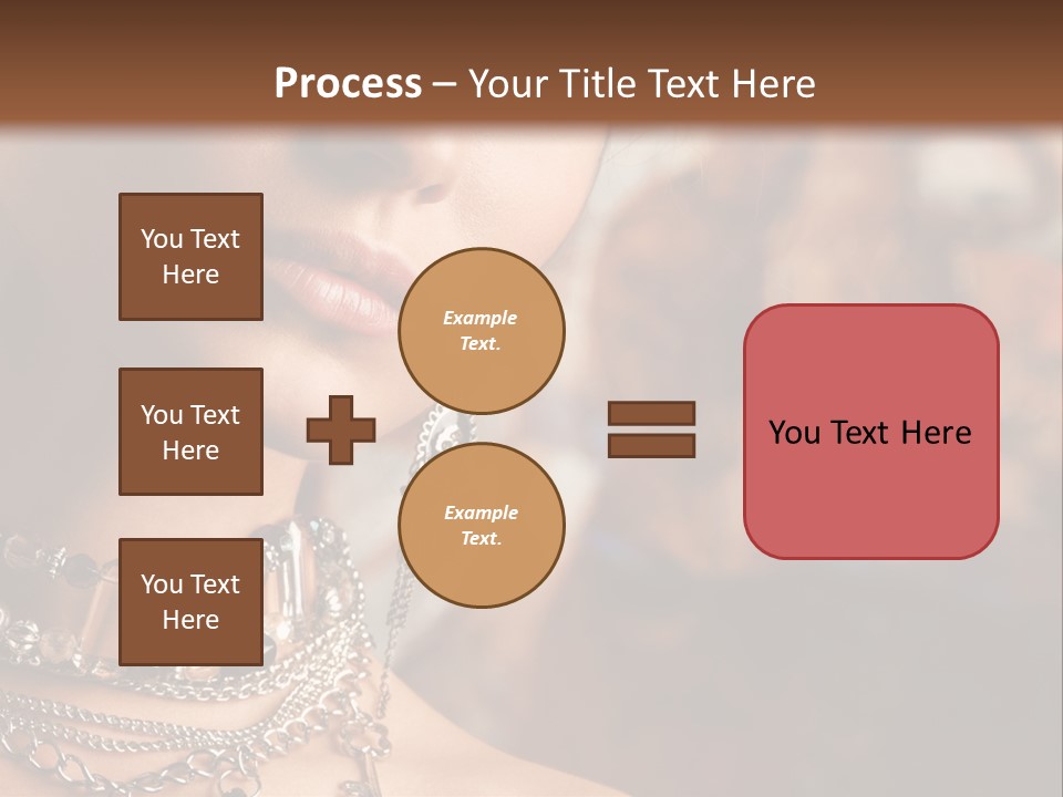 Makeup Glossy Earrings PowerPoint Template