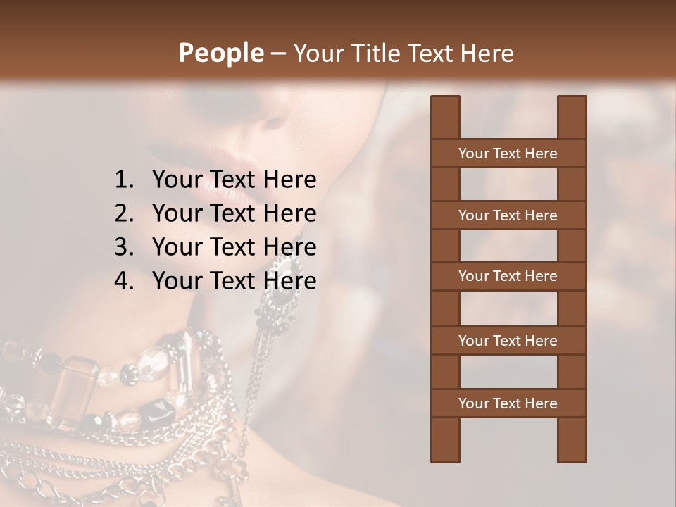 Makeup Glossy Earrings PowerPoint Template