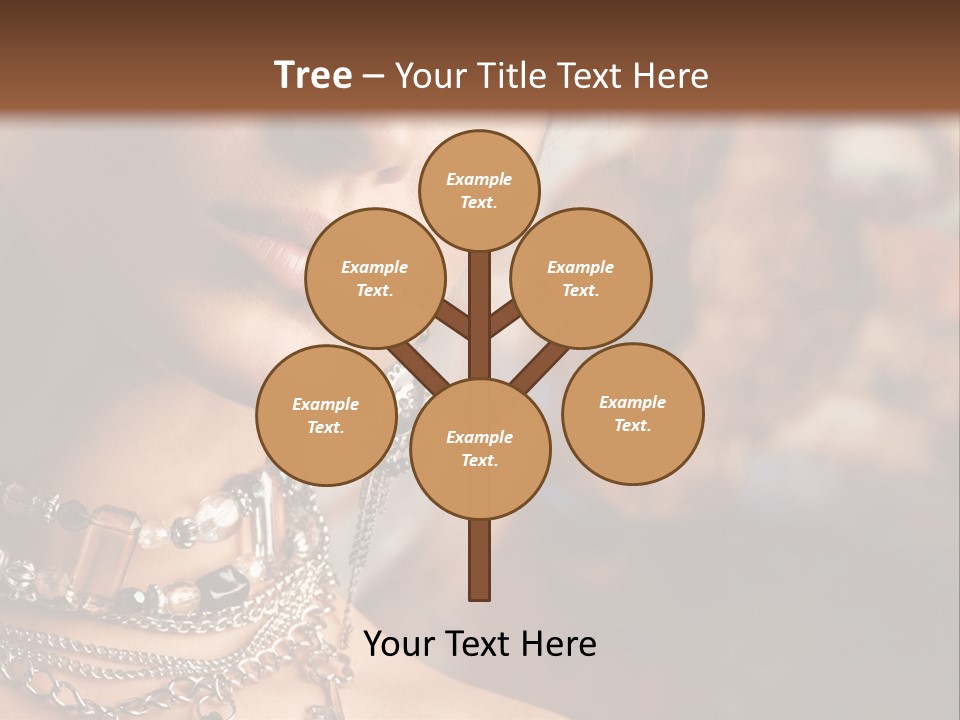 Makeup Glossy Earrings PowerPoint Template