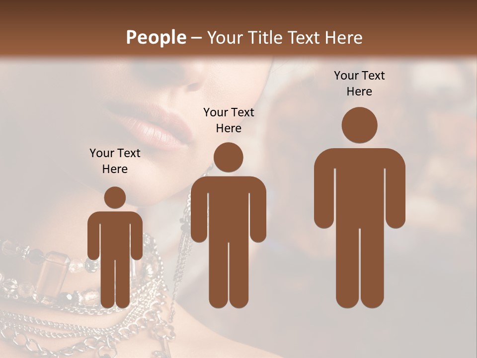 Makeup Glossy Earrings PowerPoint Template