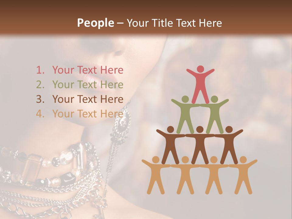 Makeup Glossy Earrings PowerPoint Template