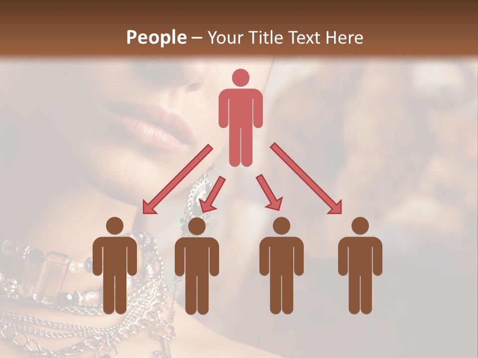 Makeup Glossy Earrings PowerPoint Template