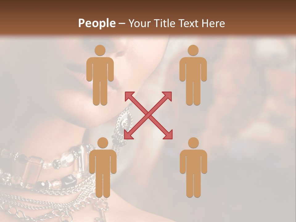 Makeup Glossy Earrings PowerPoint Template