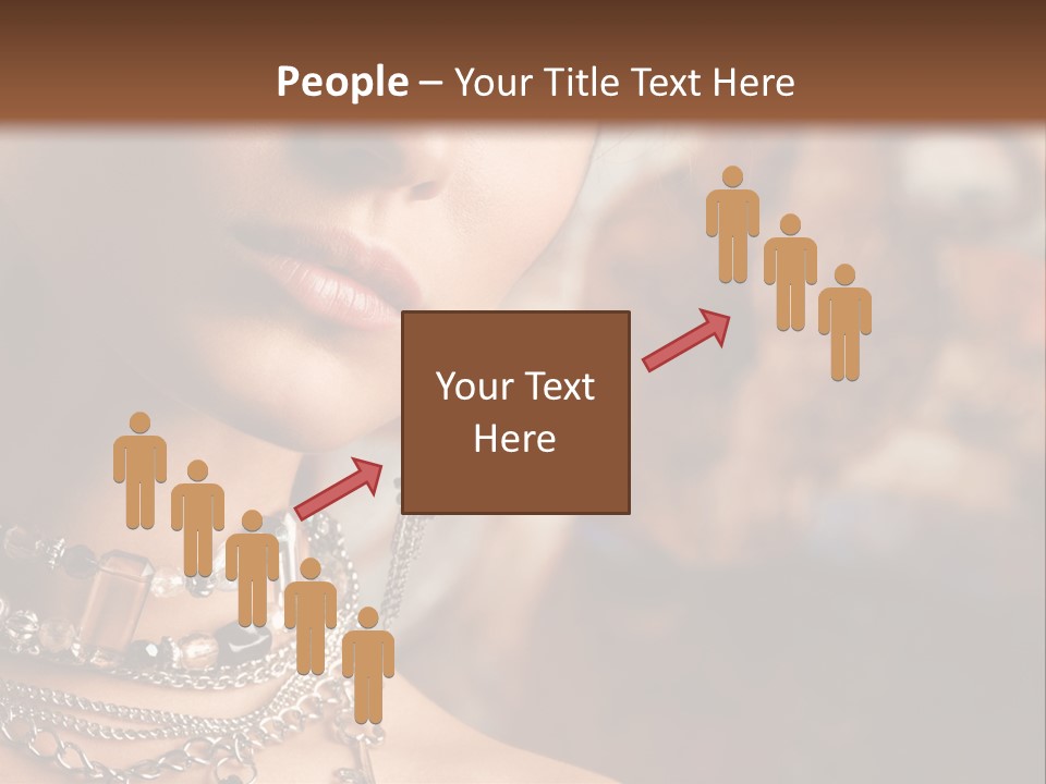 Makeup Glossy Earrings PowerPoint Template