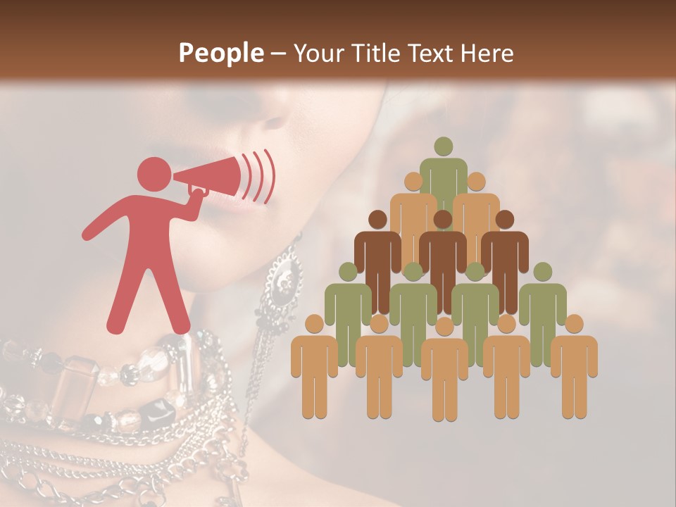 Makeup Glossy Earrings PowerPoint Template