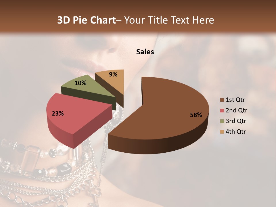 Makeup Glossy Earrings PowerPoint Template