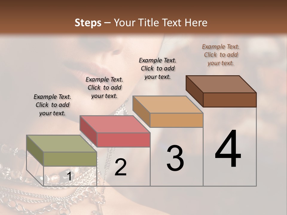 Makeup Glossy Earrings PowerPoint Template