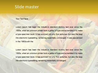 Carrots Natural Pita Bread PowerPoint Template