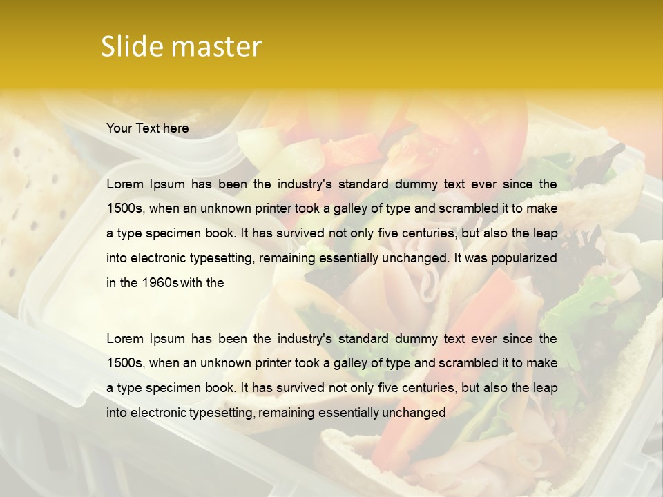 Carrots Natural Pita Bread PowerPoint Template