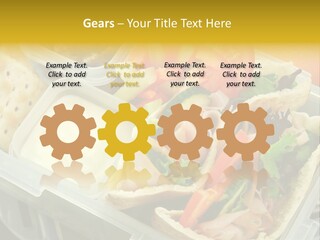 Carrots Natural Pita Bread PowerPoint Template