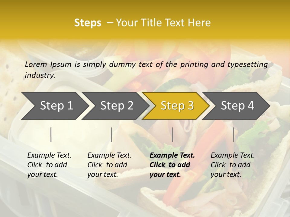 Carrots Natural Pita Bread PowerPoint Template