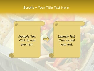 Carrots Natural Pita Bread PowerPoint Template