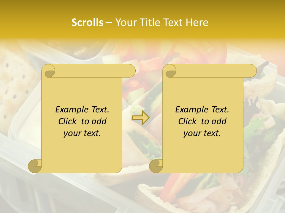 Carrots Natural Pita Bread PowerPoint Template