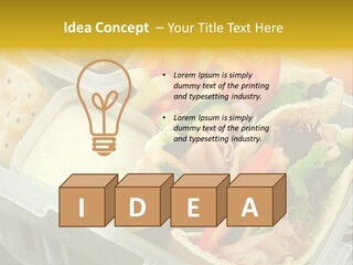 Carrots Natural Pita Bread PowerPoint Template