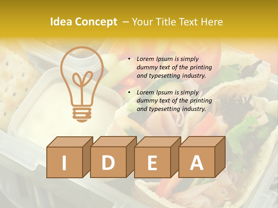 Carrots Natural Pita Bread PowerPoint Template