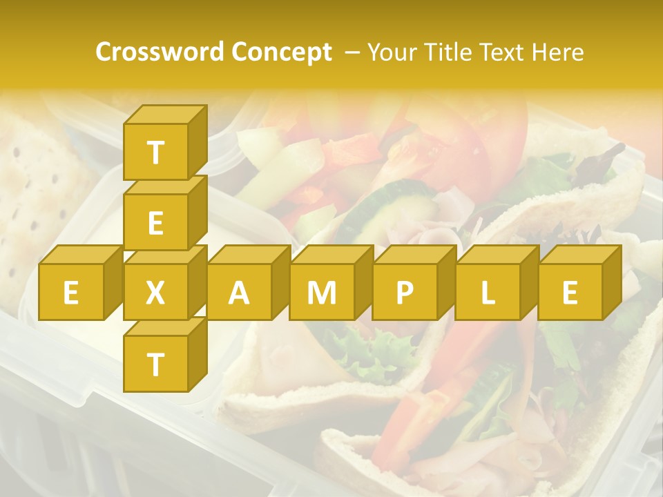 Carrots Natural Pita Bread PowerPoint Template