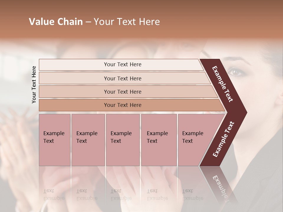 A Group Of Business People Applauding For A Presentation PowerPoint Template