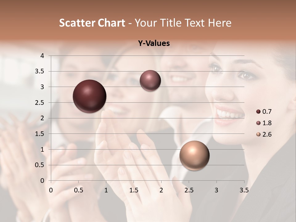 A Group Of Business People Applauding For A Presentation PowerPoint Template