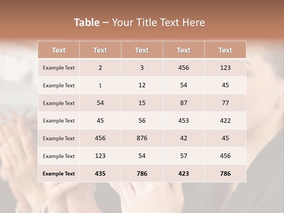 A Group Of Business People Applauding For A Presentation PowerPoint Template