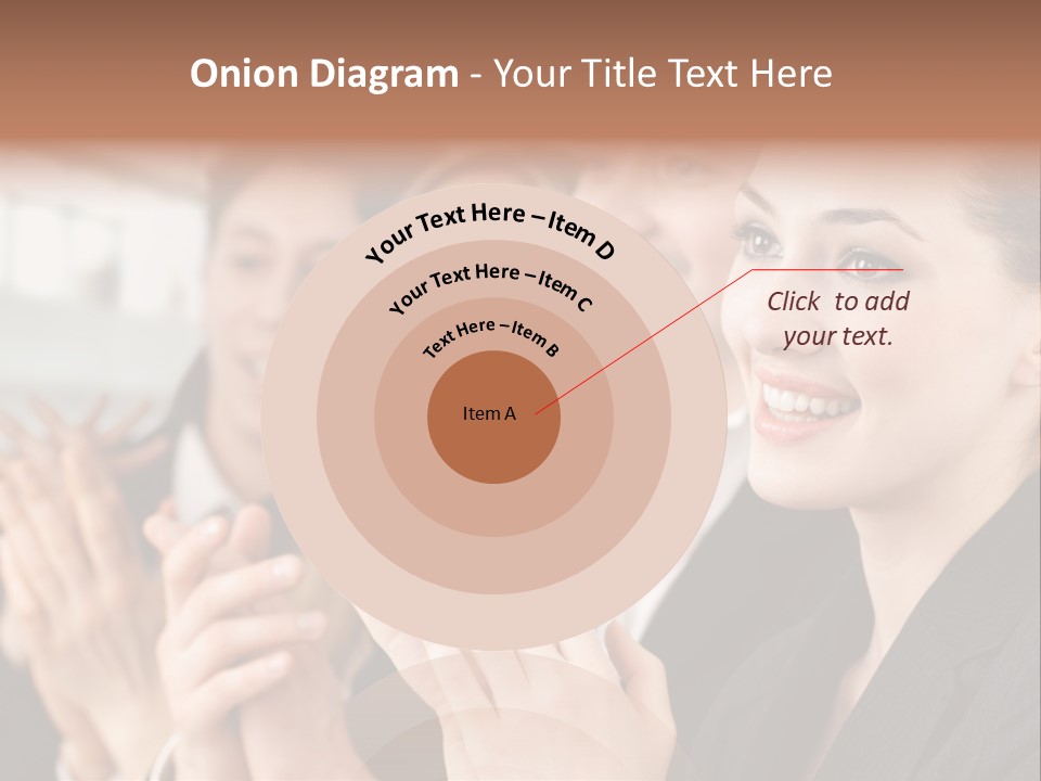 A Group Of Business People Applauding For A Presentation PowerPoint Template