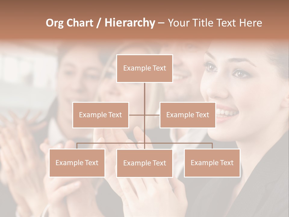 A Group Of Business People Applauding For A Presentation PowerPoint Template