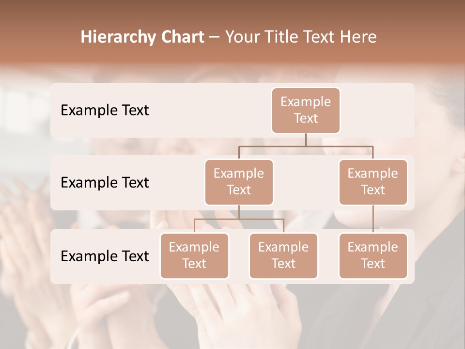 A Group Of Business People Applauding For A Presentation PowerPoint Template