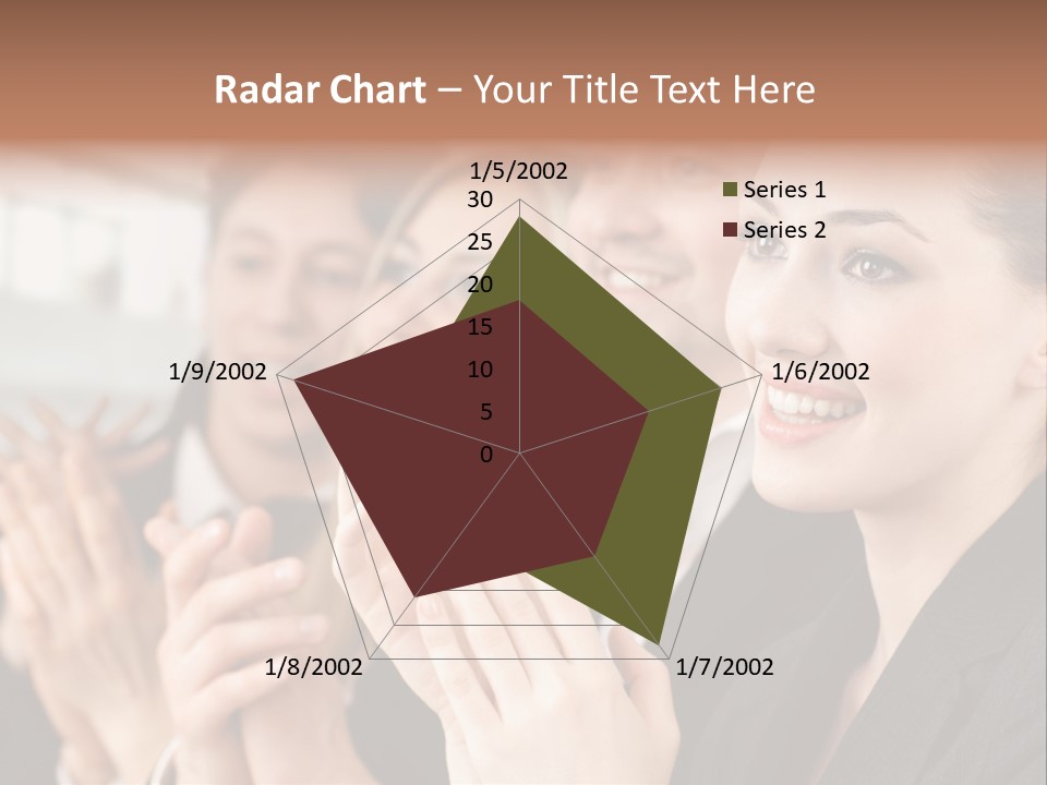 A Group Of Business People Applauding For A Presentation PowerPoint Template