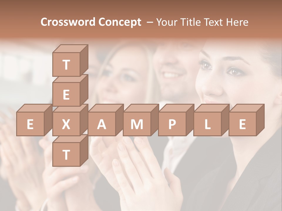 A Group Of Business People Applauding For A Presentation PowerPoint Template