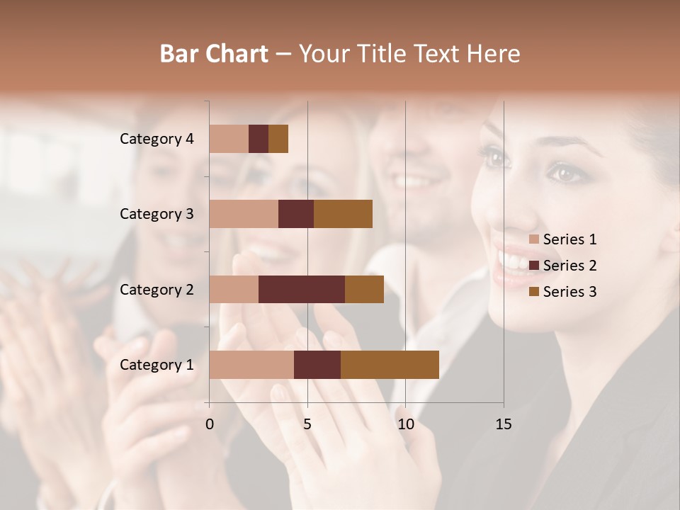 A Group Of Business People Applauding For A Presentation PowerPoint Template