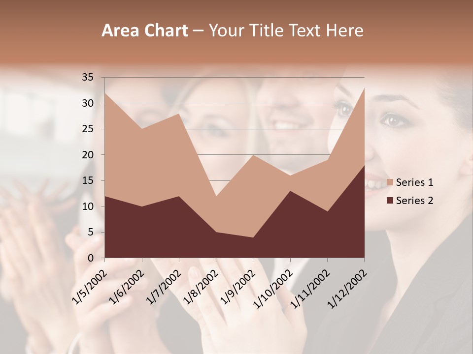 A Group Of Business People Applauding For A Presentation PowerPoint Template