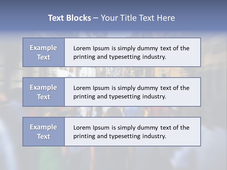 A Large Group Of People Walking Down A Street PowerPoint Template
