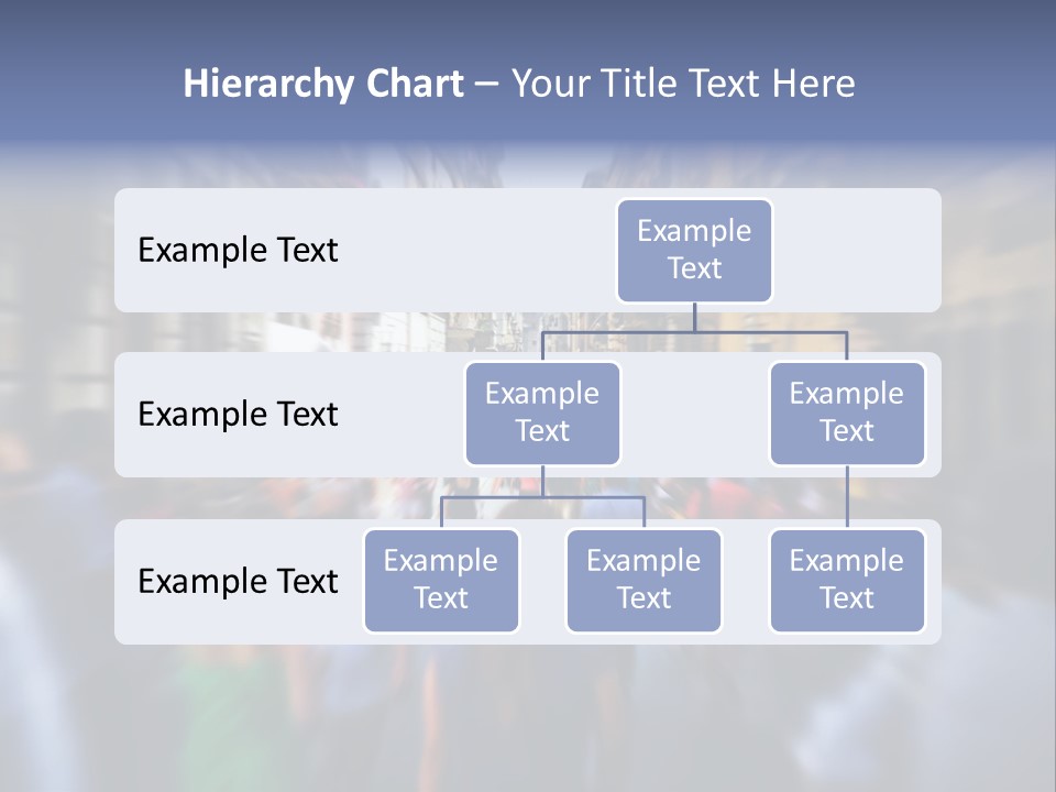 A Large Group Of People Walking Down A Street PowerPoint Template