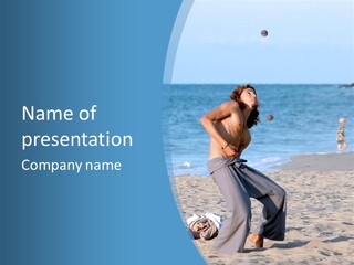 Performer Water Laguna PowerPoint Template