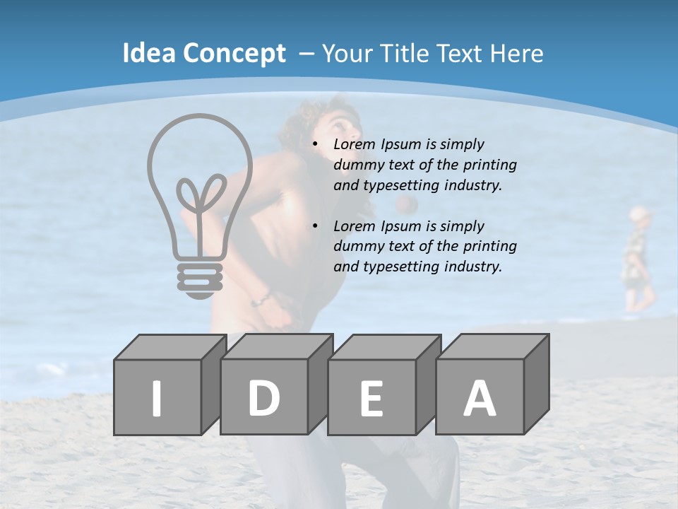 Performer Water Laguna PowerPoint Template