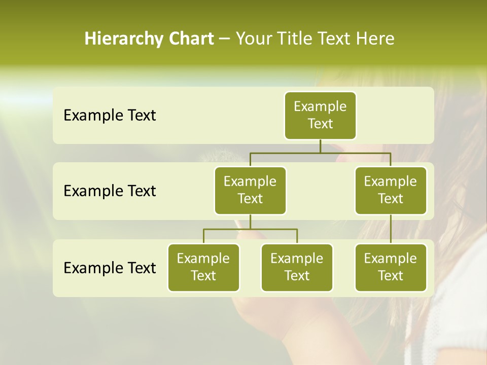 A Little Girl Blowing A Dandelion On A Sunny Day PowerPoint Template