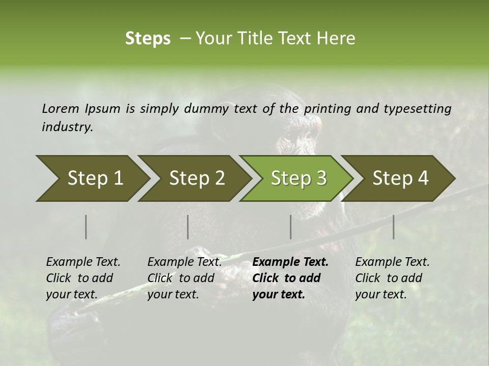 Chimp Furry Wild PowerPoint Template