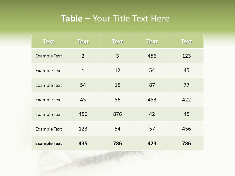 A Close Up Of A Person's Eye With A Rainbow Colored Iris PowerPoint Template