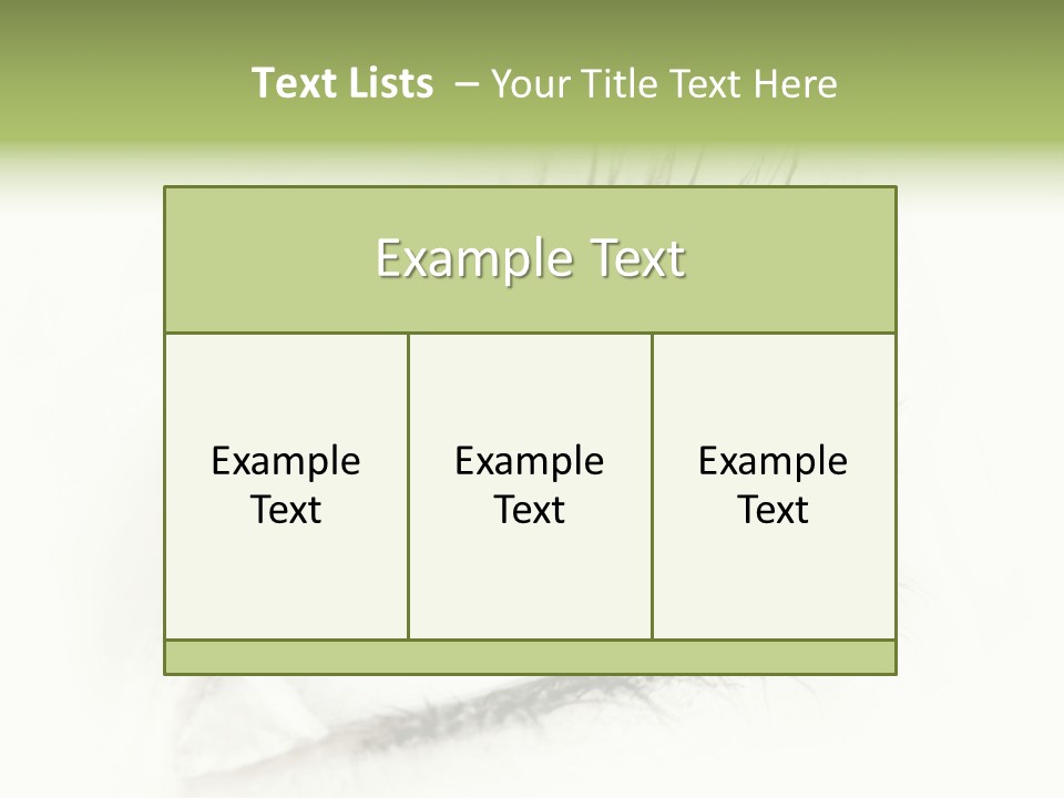 A Close Up Of A Person's Eye With A Rainbow Colored Iris PowerPoint Template