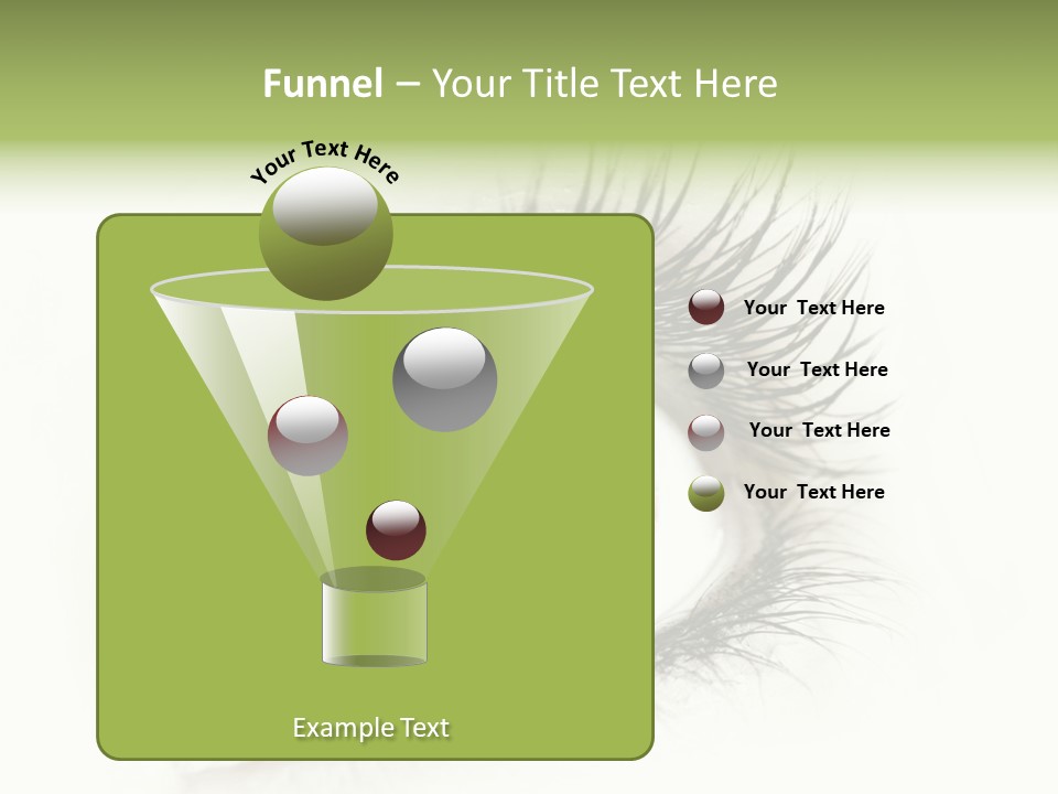 A Close Up Of A Person's Eye With A Rainbow Colored Iris PowerPoint Template