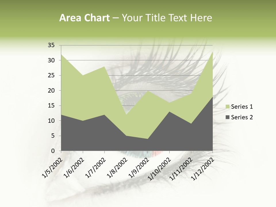 A Close Up Of A Person's Eye With A Rainbow Colored Iris PowerPoint Template