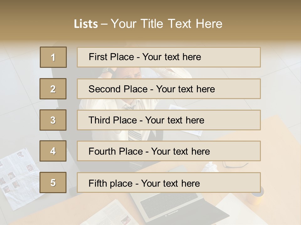 Grief Anger Man PowerPoint Template