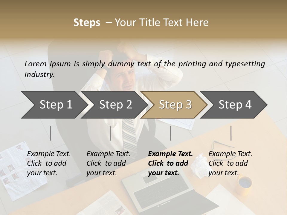 Grief Anger Man PowerPoint Template