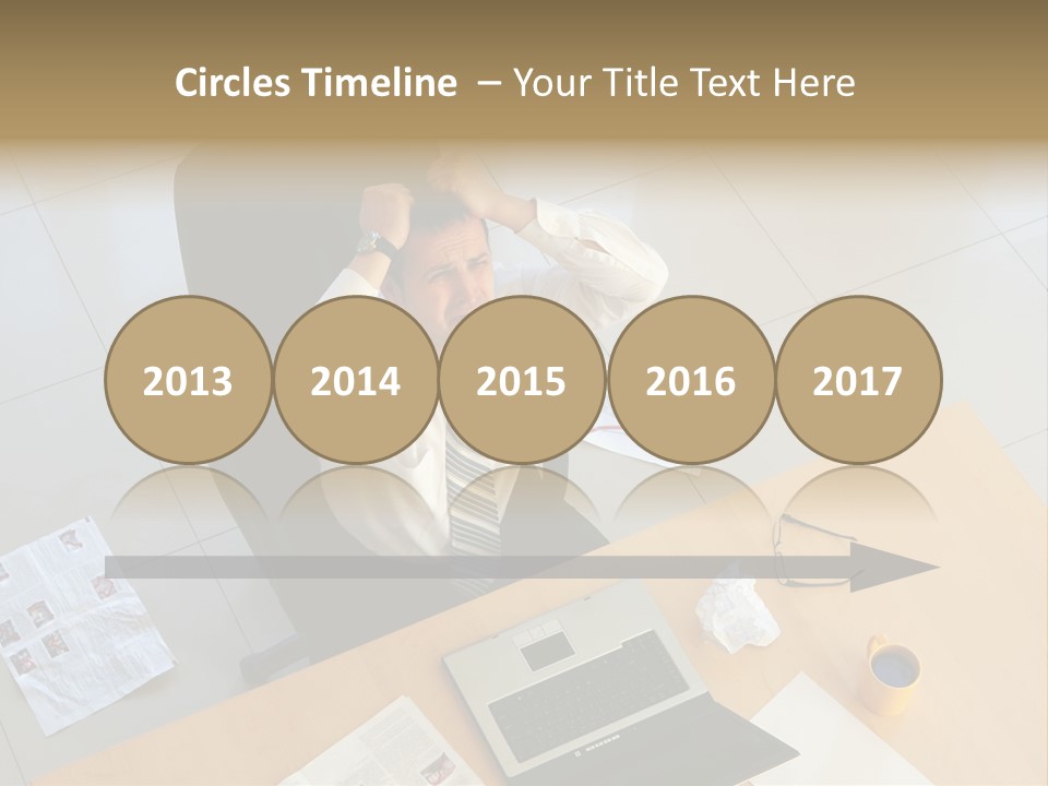 Grief Anger Man PowerPoint Template