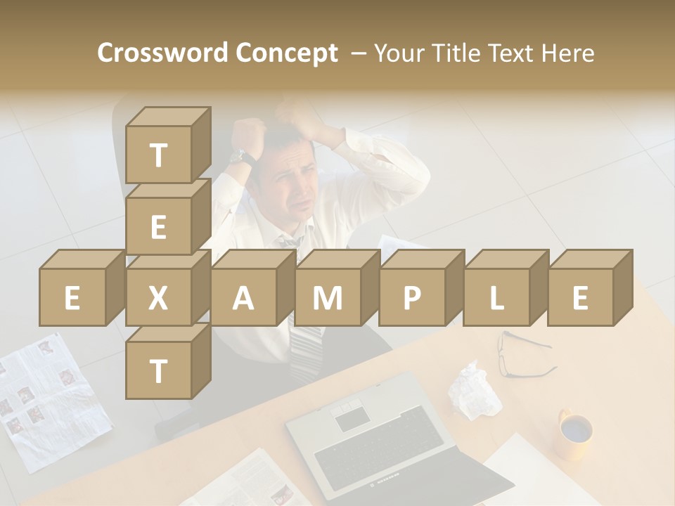 Grief Anger Man PowerPoint Template