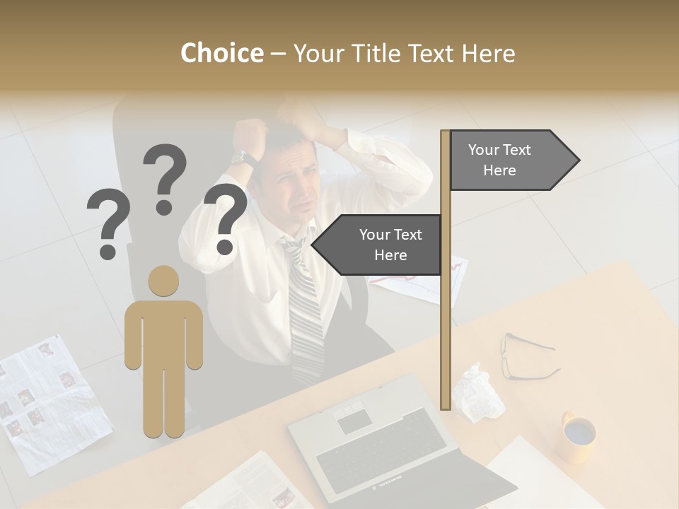 Grief Anger Man PowerPoint Template