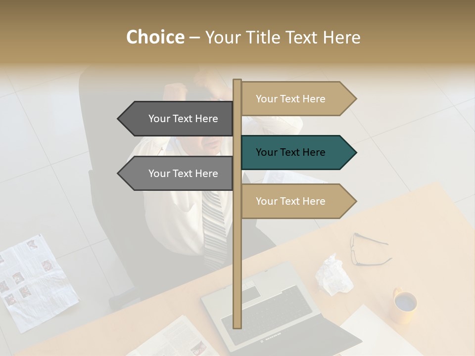 Grief Anger Man PowerPoint Template